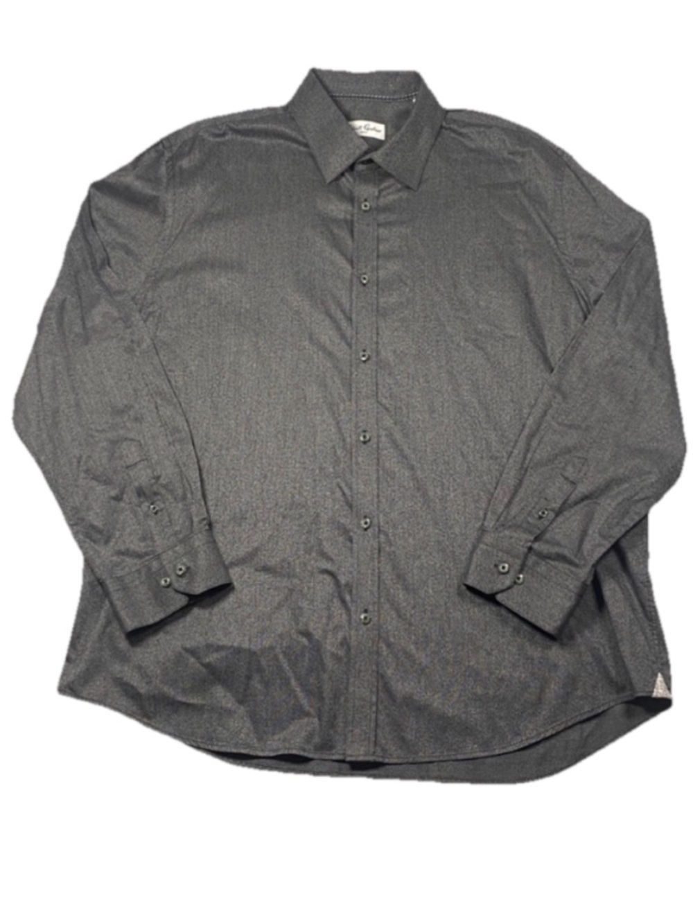 Robert Graham Men’s Gray Button Down Dress Shirt Size XXL